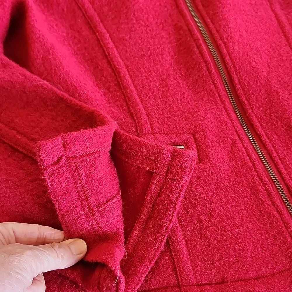 Tria 100% Boiled Wool Classic Chic Corpcore Jacket‎ Size Large